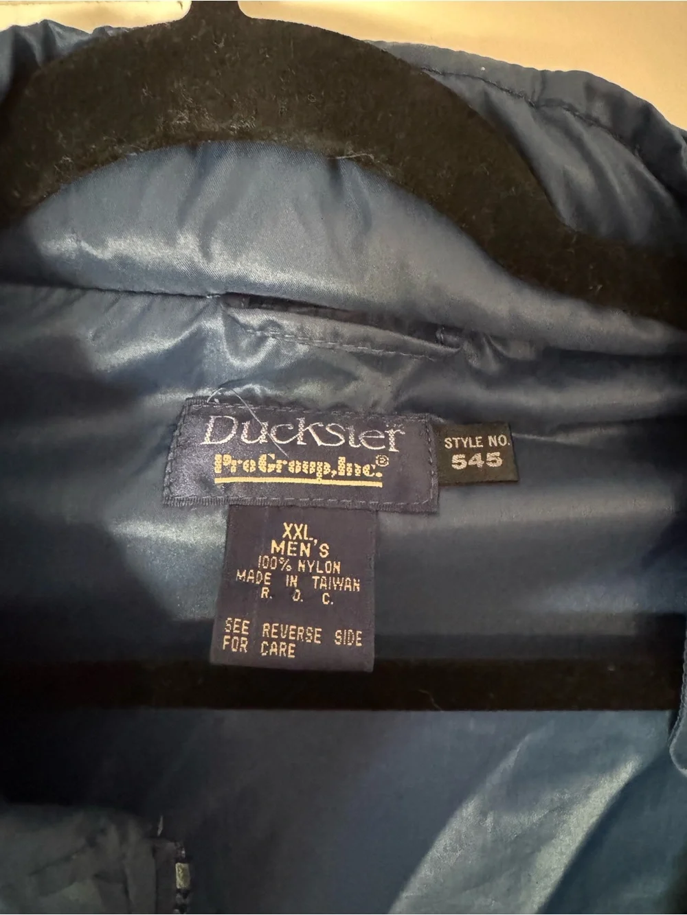 Navy Duckster Colorblock Windbreaker Jacket with Teal & White Panels
